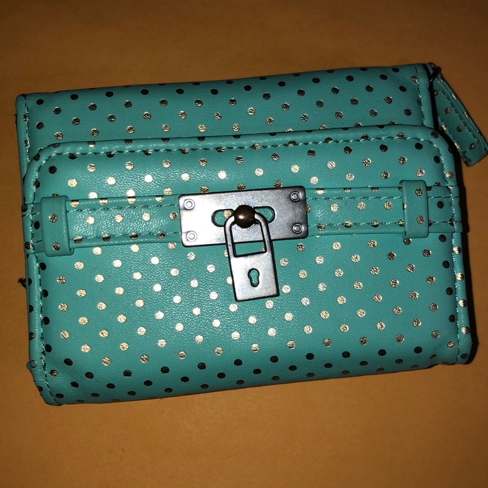 Teal polkadot wallet